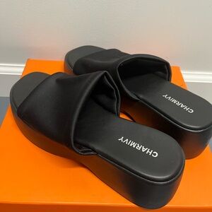 Women's Black Slide Sandals